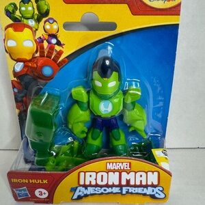 Marvel Iron Man Awesome Friends Iron Hulk Green Action Figure